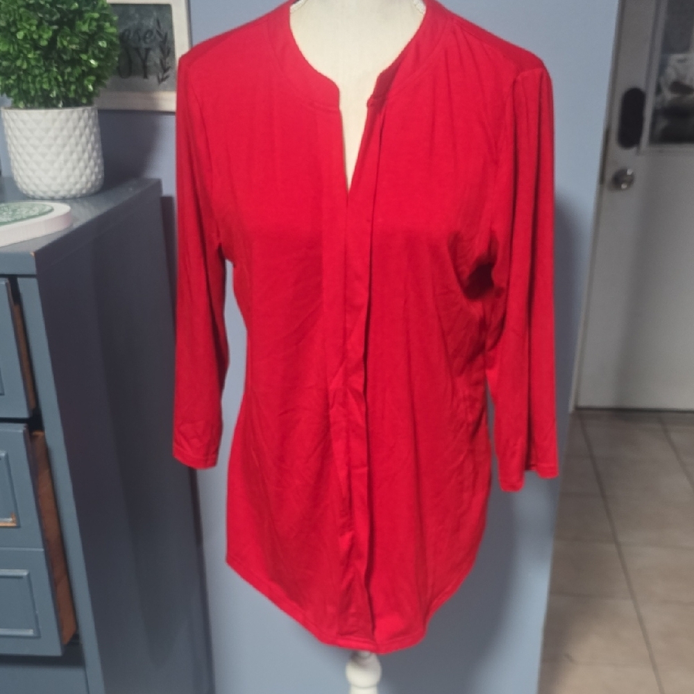 Vibrant Red Women's Blouse